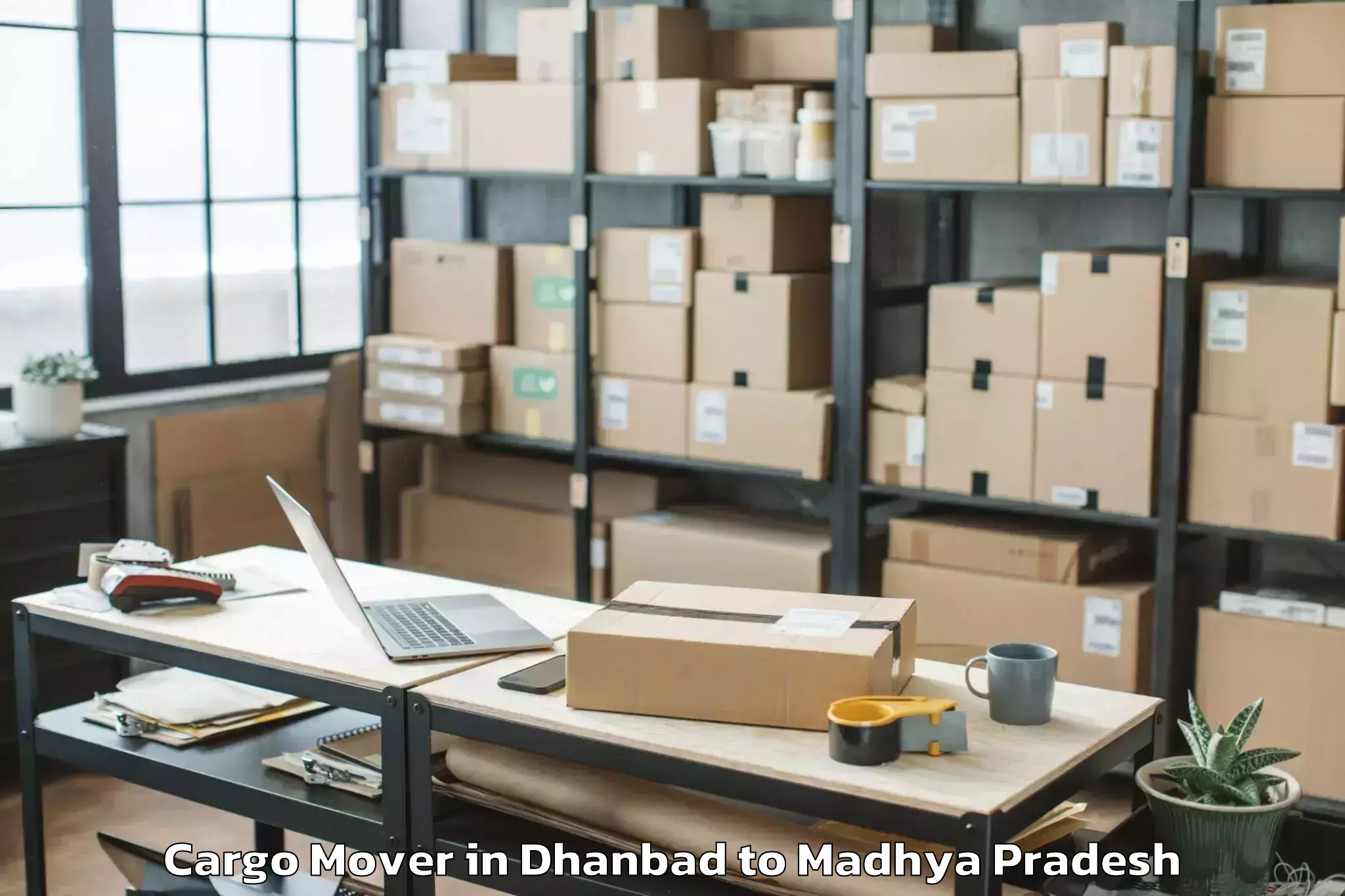 Book Dhanbad to Narsinghgarh Cargo Mover